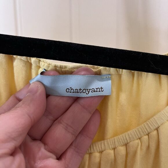 Chatoyant 4 Way Convertible Top Light Yellow Womens SIZE S Cruise Vacation - Picture 5 of 10